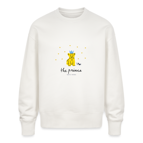 The Prince - by Matic /// Unisex Oversize Organic Sweatshirt - OFF WHITE